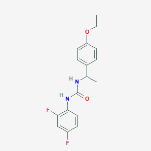 molecular formula C17H18F2N2O2 B4120776 N-(2,4-difluorophenyl)-N'-[1-(4-ethoxyphenyl)ethyl]urea 