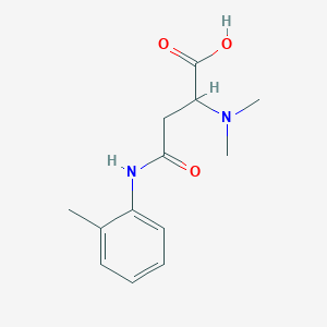 molecular formula C13H18N2O3 B4120793 N~2~,N~2~-dimethyl-N~4~-(2-methylphenyl)asparagine 