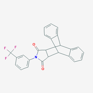 molecular formula C25H16F3NO2 B412081 13-(3-(trifluoromethyl)phenyl)-11,15-dihydro-9H-9,10-[3,4]epipyrroloanthracene-12,14(10H,13H)-dione 