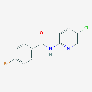 molecular formula C12H8BrClN2O B412082 4-Bromo-N-(5-chloro-2-pyridyl)benzamide CAS No. 300670-29-5
