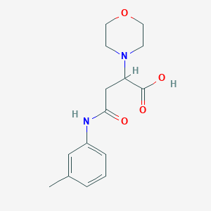 molecular formula C15H20N2O4 B4120867 4-[(3-methylphenyl)amino]-2-(4-morpholinyl)-4-oxobutanoic acid 
