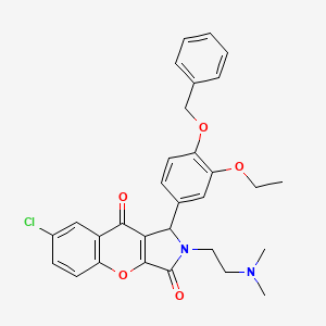 1-[4-(benzyloxy)-3-ethoxyphenyl]-7-chloro-2-[2-(dimethylamino)ethyl]-1,2-dihydrochromeno[2,3-c]pyrrole-3,9-dione