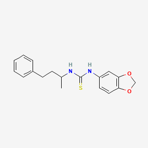 1-(1,3-Benzodioxol-5-yl)-3-(4-phenylbutan-2-yl)thiourea