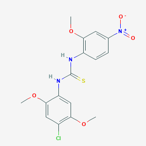 1-(4-Chloro-2,5-dimethoxyphenyl)-3-(2-methoxy-4-nitrophenyl)thiourea