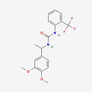 1-[1-(3,4-Dimethoxyphenyl)ethyl]-3-[2-(trifluoromethyl)phenyl]urea