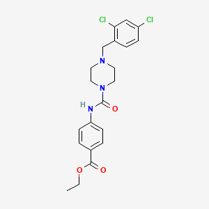 ETHYL 4-({[4-(2,4-DICHLOROBENZYL)PIPERAZINO]CARBONYL}AMINO)BENZOATE