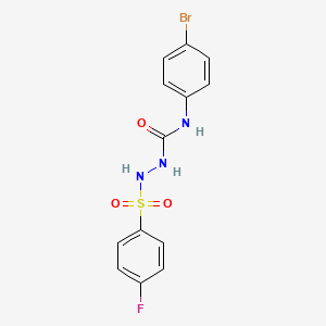 N-(4-bromophenyl)-2-[(4-fluorophenyl)sulfonyl]hydrazinecarboxamide