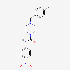 4-[(4-methylphenyl)methyl]-N-(4-nitrophenyl)piperazine-1-carboxamide