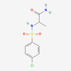 2-[(4-Chlorophenyl)sulfonylamino]propanamide