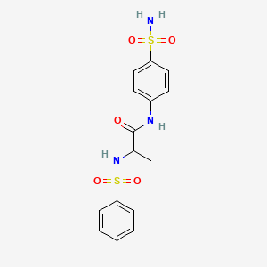 N~1~-[4-(aminosulfonyl)phenyl]-N~2~-(phenylsulfonyl)alaninamide