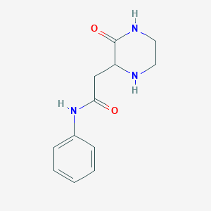 2-(3-oxopiperazin-2-yl)-N-phenylacetamide