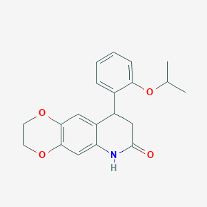 9-(2-isopropoxyphenyl)-2,3,8,9-tetrahydro[1,4]dioxino[2,3-g]quinolin-7(6H)-one