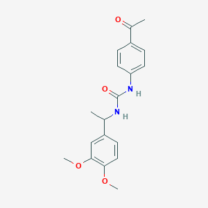 N-(4-acetylphenyl)-N'-[1-(3,4-dimethoxyphenyl)ethyl]urea