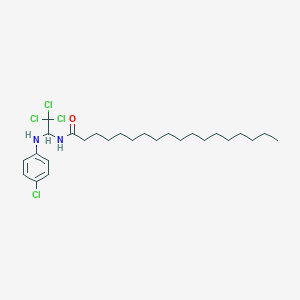 N-[2,2,2-trichloro-1-(4-chloroanilino)ethyl]octadecanamide