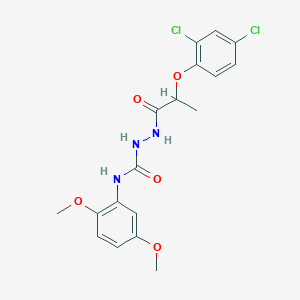 2-[2-(2,4-dichlorophenoxy)propanoyl]-N-(2,5-dimethoxyphenyl)hydrazinecarboxamide