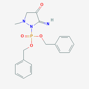 Dibenzyl 5-imino-2-methyl-4-oxo-1-pyrazolidinylphosphonate