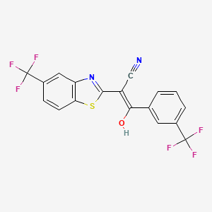 (Z)-3-hydroxy-2-(5-(trifluoromethyl)benzo[d]thiazol-2-yl)-3-(3-(trifluoromethyl)phenyl)acrylonitrile