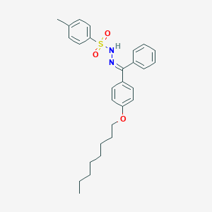 4-methyl-N-[(E)-[(4-octoxyphenyl)-phenylmethylidene]amino]benzenesulfonamide