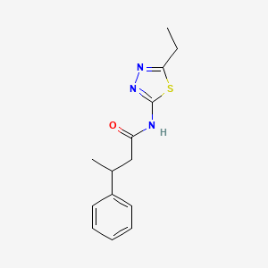 N-(5-ethyl-1,3,4-thiadiazol-2-yl)-3-phenylbutanamide