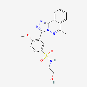 N-(2-HYDROXYETHYL)-4-METHOXY-3-{6-METHYL-[1,2,4]TRIAZOLO[3,4-A]PHTHALAZIN-3-YL}BENZENE-1-SULFONAMIDE