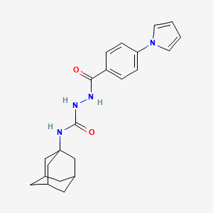 molecular formula C22H26N4O2 B4121145 N-1-adamantyl-2-[4-(1H-pyrrol-1-yl)benzoyl]hydrazinecarboxamide 