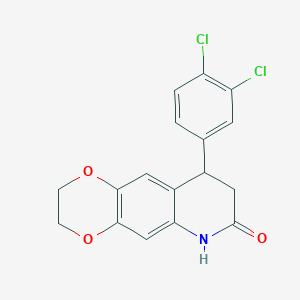 9-(3,4-dichlorophenyl)-2,3,8,9-tetrahydro[1,4]dioxino[2,3-g]quinolin-7(6H)-one