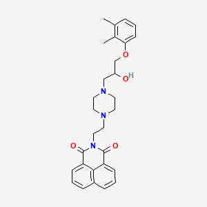 molecular formula C29H33N3O4 B4121156 3-(2-{4-[3-(2,3-dimethylphenoxy)-2-hydroxypropyl]piperazin-1-yl}ethyl)-3-azatricyclo[7.3.1.0^{5,13}]trideca-1(12),5,7,9(13),10-pentaene-2,4-dione 