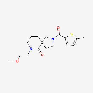 molecular formula C17H24N2O3S B4121159 7-(2-methoxyethyl)-2-[(5-methyl-2-thienyl)carbonyl]-2,7-diazaspiro[4.5]decan-6-one 