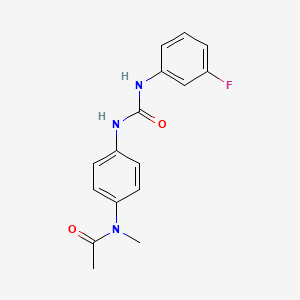 N-(4-{[(3-fluorophenyl)carbamoyl]amino}phenyl)-N-methylacetamide