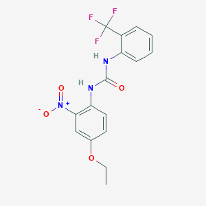 1-(4-Ethoxy-2-nitrophenyl)-3-[2-(trifluoromethyl)phenyl]urea