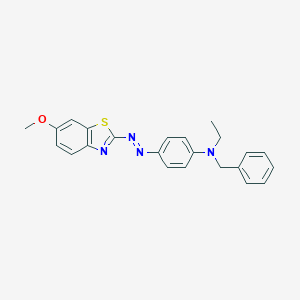 N-benzyl-N-ethyl-N-{4-[(6-methoxy-1,3-benzothiazol-2-yl)diazenyl]phenyl}amine