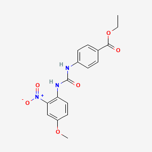 ETHYL 4-{[(4-METHOXY-2-NITROANILINO)CARBONYL]AMINO}BENZOATE