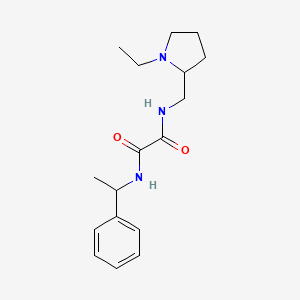 N-[(1-ethylpyrrolidin-2-yl)methyl]-N'-(1-phenylethyl)ethanediamide