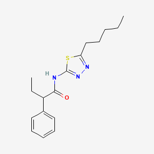 N-(5-pentyl-1,3,4-thiadiazol-2-yl)-2-phenylbutanamide