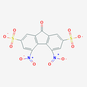 molecular formula C13H4N2O11S2-2 B412134 4,5-bisnitro-9-oxo-9H-fluorene-2,7-disulfonic acid 