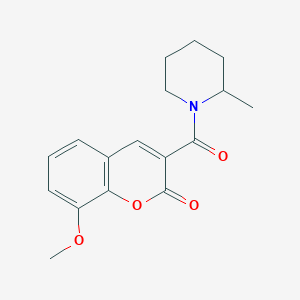 8-methoxy-3-[(2-methyl-1-piperidinyl)carbonyl]-2H-chromen-2-one