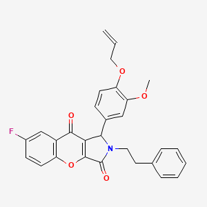 7-Fluoro-1-[3-methoxy-4-(prop-2-en-1-yloxy)phenyl]-2-(2-phenylethyl)-1,2-dihydrochromeno[2,3-c]pyrrole-3,9-dione