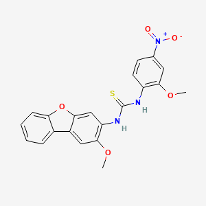 N-(2-methoxydibenzo[b,d]furan-3-yl)-N'-(2-methoxy-4-nitrophenyl)thiourea