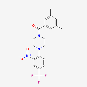 (3,5-Dimethylphenyl){4-[2-nitro-4-(trifluoromethyl)phenyl]piperazin-1-yl}methanone