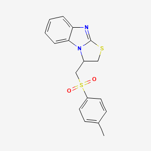 3-{[(4-methylphenyl)sulfonyl]methyl}-2,3-dihydro[1,3]thiazolo[3,2-a]benzimidazole