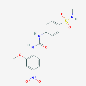 3-(2-METHOXY-4-NITROPHENYL)-1-[4-(METHYLSULFAMOYL)PHENYL]UREA