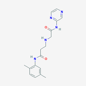 N-(2,5-dimethylphenyl)-3-{[2-oxo-2-(pyrazin-2-ylamino)ethyl]amino}propanamide