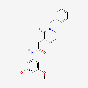 2-(4-benzyl-3-oxomorpholin-2-yl)-N-(3,5-dimethoxyphenyl)acetamide