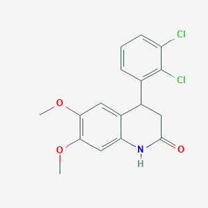 4-(2,3-DICHLOROPHENYL)-6,7-DIMETHOXY-1,2,3,4-TETRAHYDROQUINOLIN-2-ONE