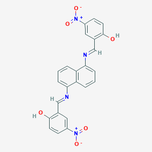 1,5-Bis(2-hydroxy-5-nitrobenzylideneamino)naphthalene