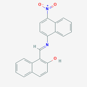 1-[({4-Nitro-1-naphthyl}imino)methyl]-2-naphthol