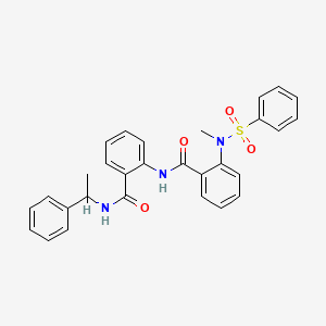 2-[methyl(phenylsulfonyl)amino]-N-(2-{[(1-phenylethyl)amino]carbonyl}phenyl)benzamide