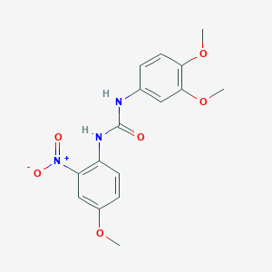 N-(3,4-dimethoxyphenyl)-N'-(4-methoxy-2-nitrophenyl)urea