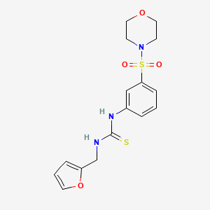 N-(2-furylmethyl)-N'-[3-(4-morpholinylsulfonyl)phenyl]thiourea