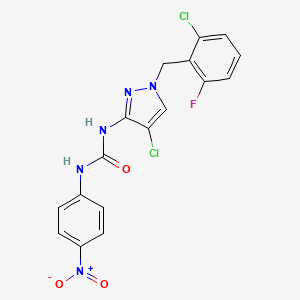 N-[4-chloro-1-(2-chloro-6-fluorobenzyl)-1H-pyrazol-3-yl]-N'-(4-nitrophenyl)urea